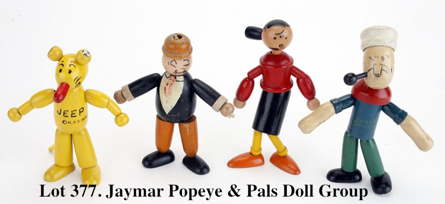Jaymar Popeye & Pals Doll Group (1 of 1)