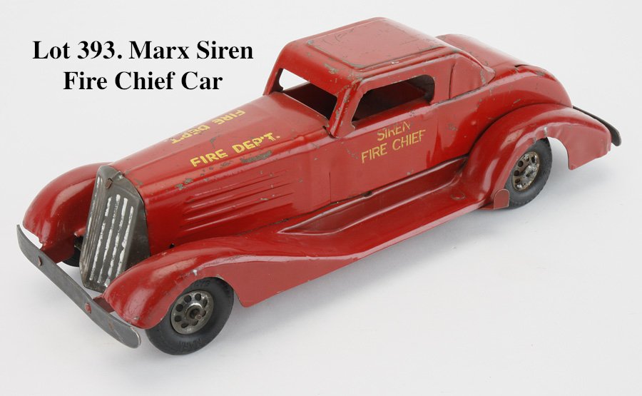 Marx Siren Fire Chief Car (1 of 2)