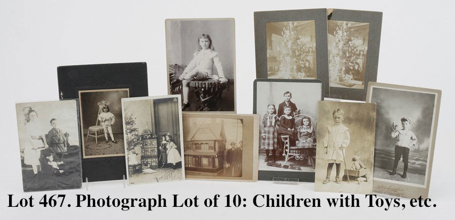 Photograph Lot of 10: Children with Toys, etc. (1 of 2)