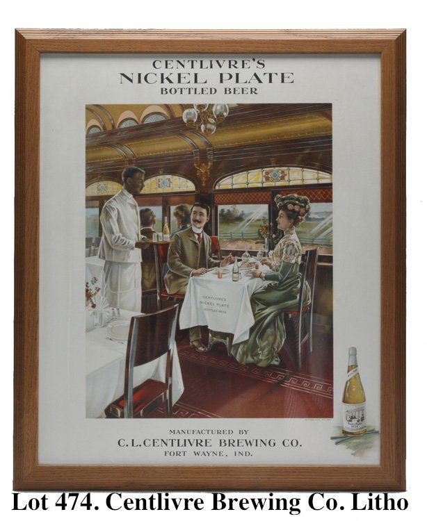 C L Centlivre Brewing Co. Beer Advertising Litho (1 of 1)