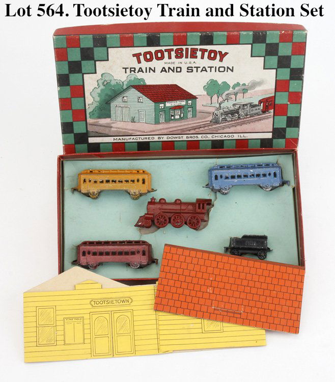 Tootsietoy Train and Station Set (1 of 1)