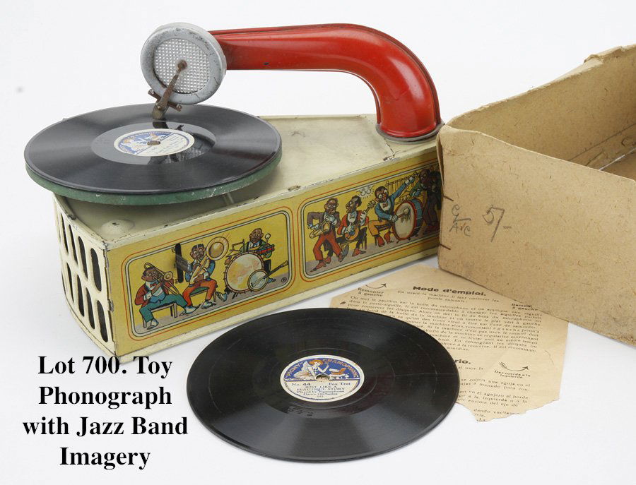 Toy Phonograph with Jazz Band Imagery (1 of 2)