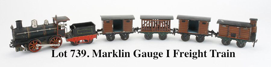 Marklin Gauge I Freight Train with Clockwork Locomotive (1 of 4)