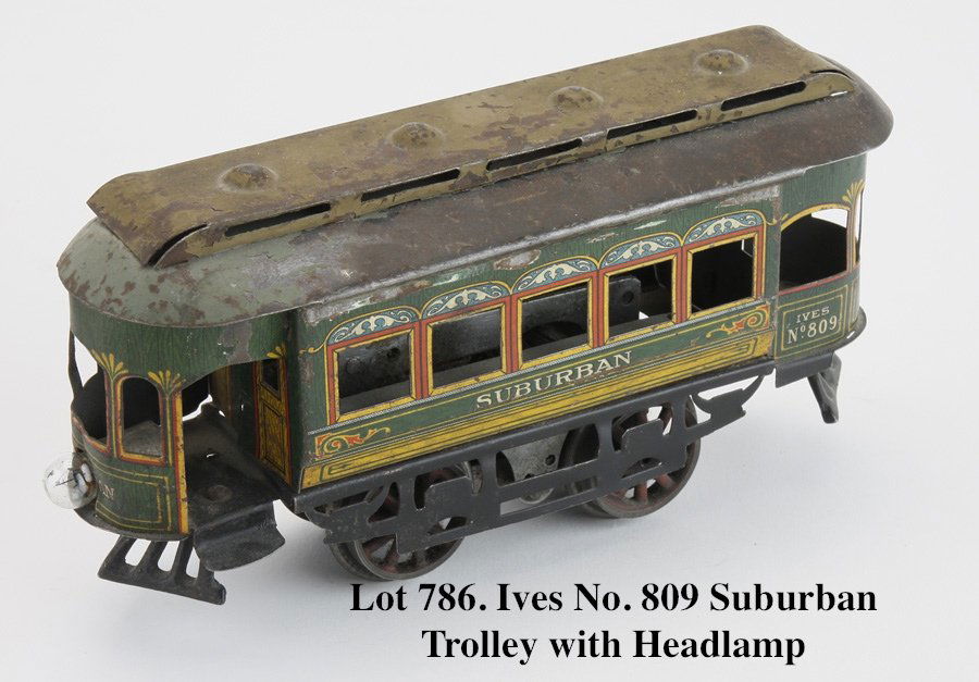Ives No. 809 Suburban Trolley with Headlamp (1 of 2)