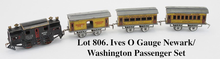Ives O Gauge Newark/Washington Passenger Set (1 of 2)