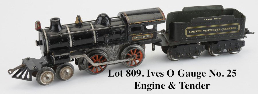 Ives O Gauge No. 25 Engine & Tender (1 of 2)