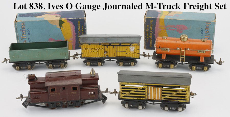 Ives O Gauge Journaled M-Truck Freight Set (1 of 2)