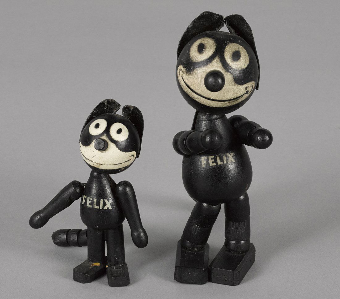 Two Schoenhut painted wood Felix the Cat jointed (1 of 1)