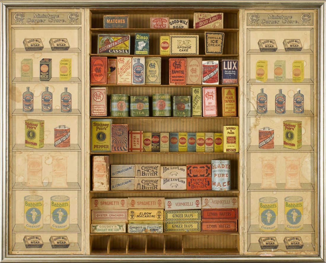 Paper lithograph Miniature Corner Store grocer (1 of 1)