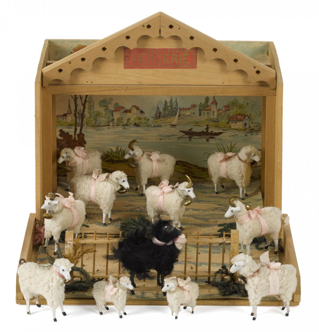 French Bergerie (Sheep Pen) diorama with twel (1 of 2)