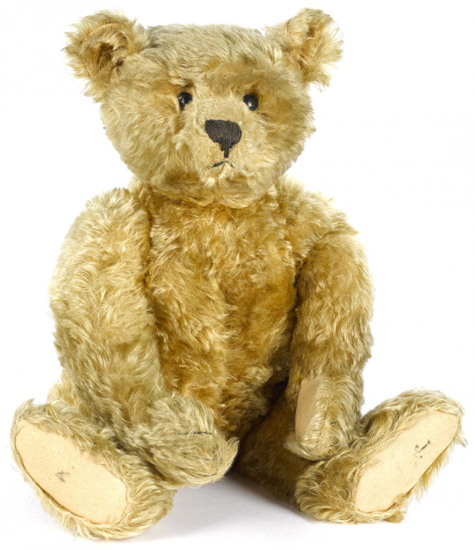 Steiff mohair teddy bear, early 20th c., with s (1 of 6)