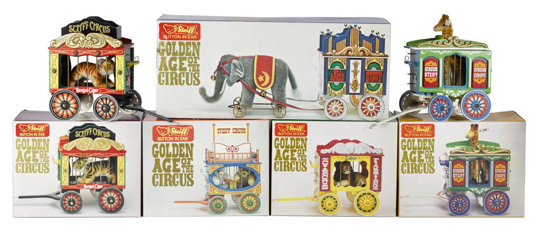 Steiff Golden Age of the Circus five-piece tra (1 of 1)