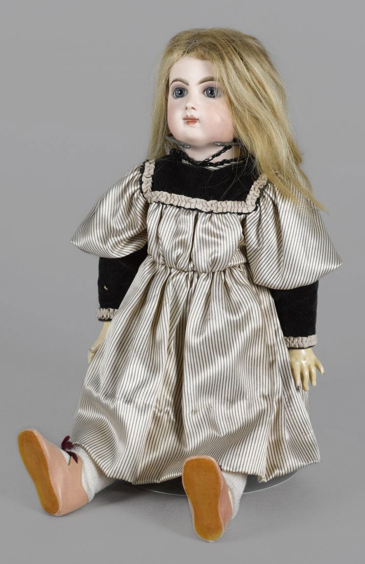 E. 8 J. Jumeau doll with a bisque socket head, (1 of 8)