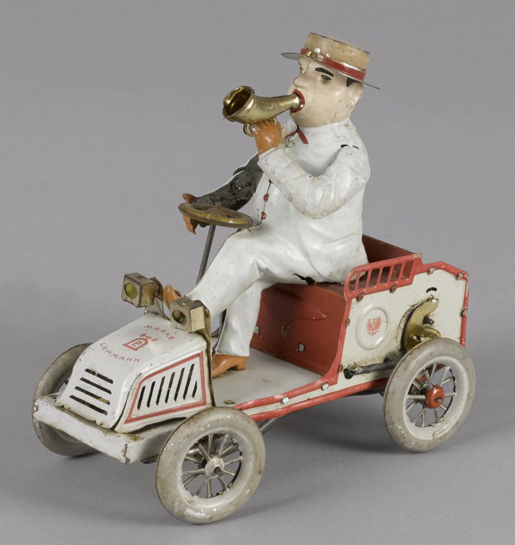 Lehmann tin lithograph clockwork Tut Tut car (1 of 2)