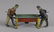 German tin lithograph clockwork billiards player