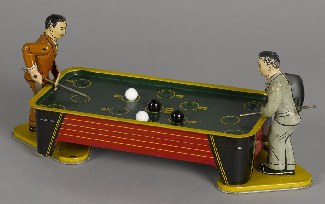 Ranger tin lithograph wind-up pool players, 14'' (1 of 1)