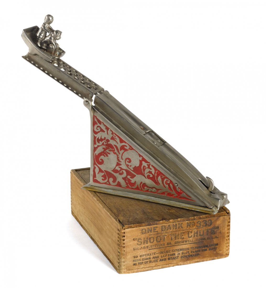 J. & E. Stevens cast iron Shoot the Chute mech (1 of 1)