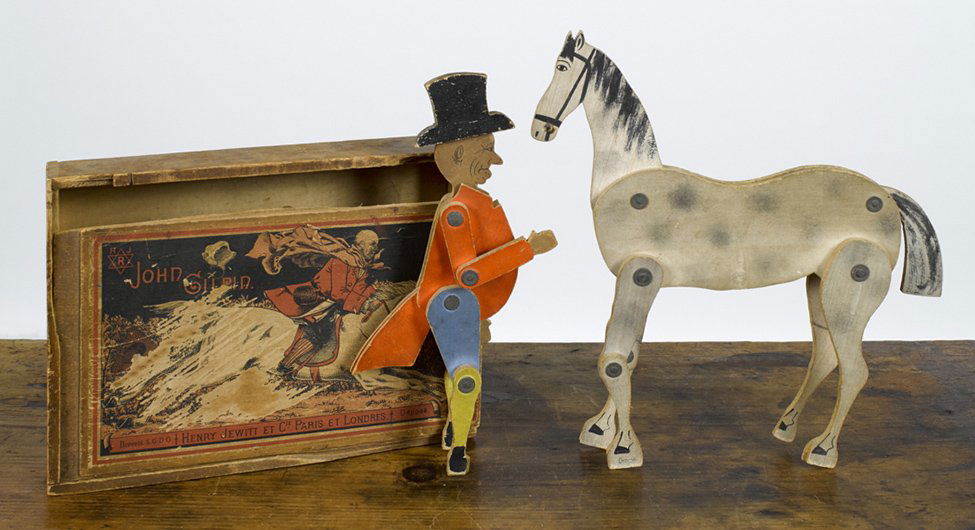 French Henry Jewitt man riding a horse, modeled (1 of 1)