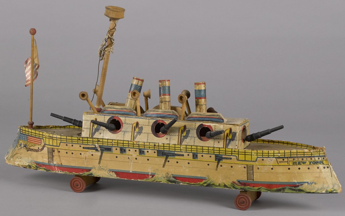 Bliss paper lithograph over wood New York batt (1 of 1)