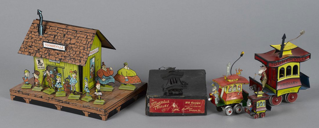 Four contemporary Toonerville track trolleys a (1 of 1)