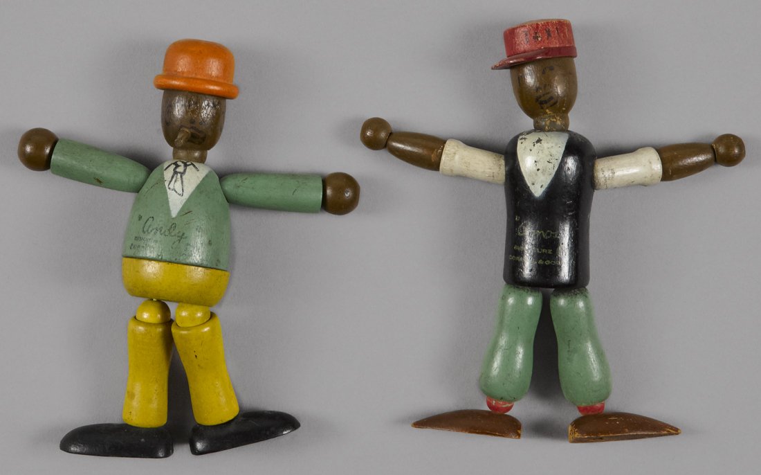 Jaymar Amos 'N' Andy jointed wood dolls, 5 3/4'' (1 of 1)