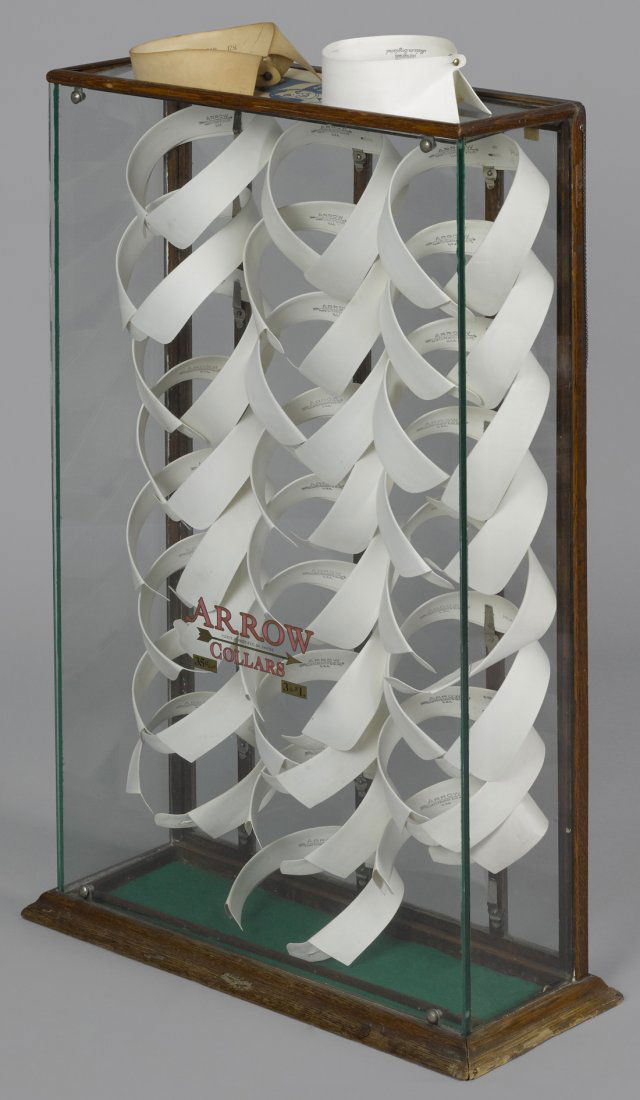 Arrow Collars oak display showcase with twent (1 of 1)