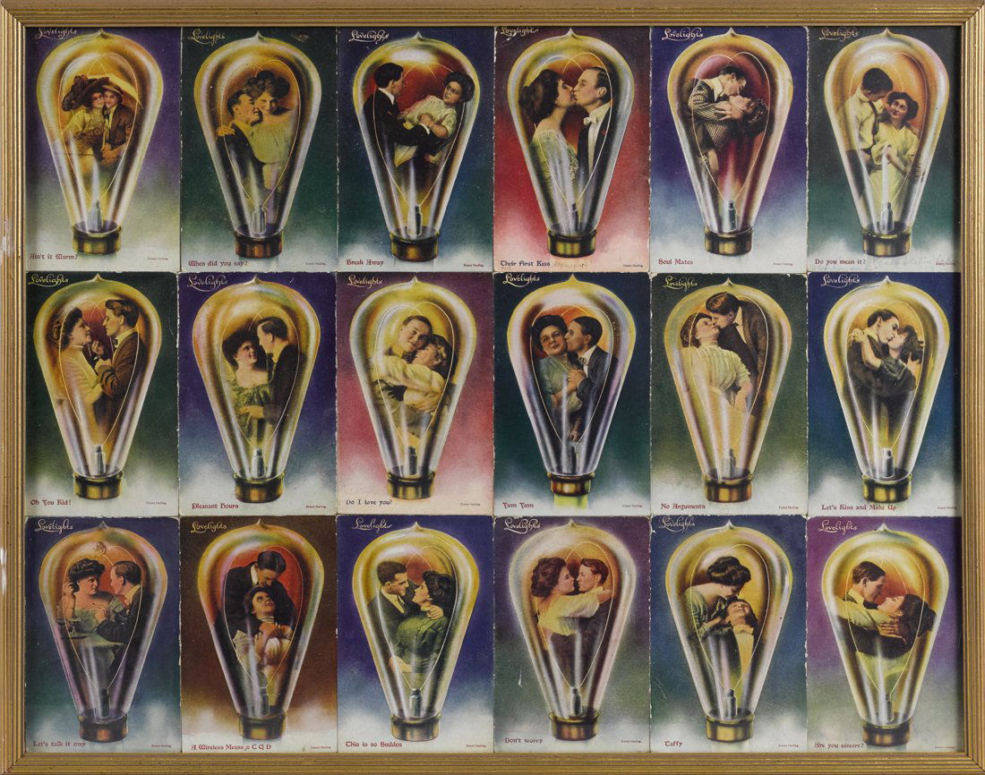 Eighteen Edison Mazda Lovelights postcards, i (1 of 1)