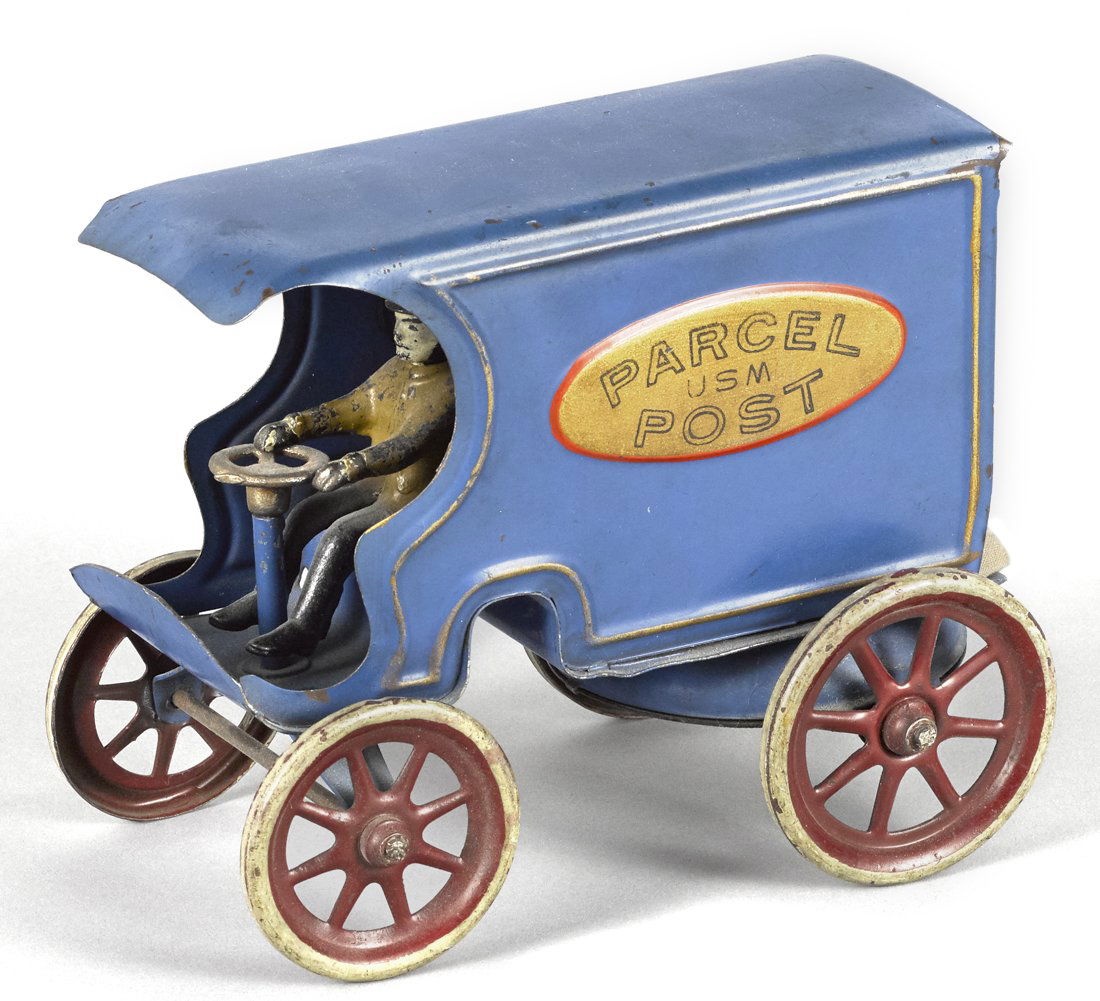 Kingsbury pressed steel clockwork Parcel Post (1 of 1)