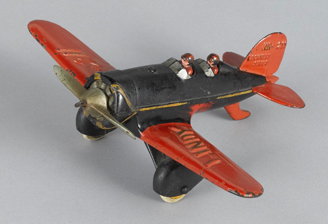 Hubley cast iron Lindy NR-211 Lockheed Sirius (1 of 1)