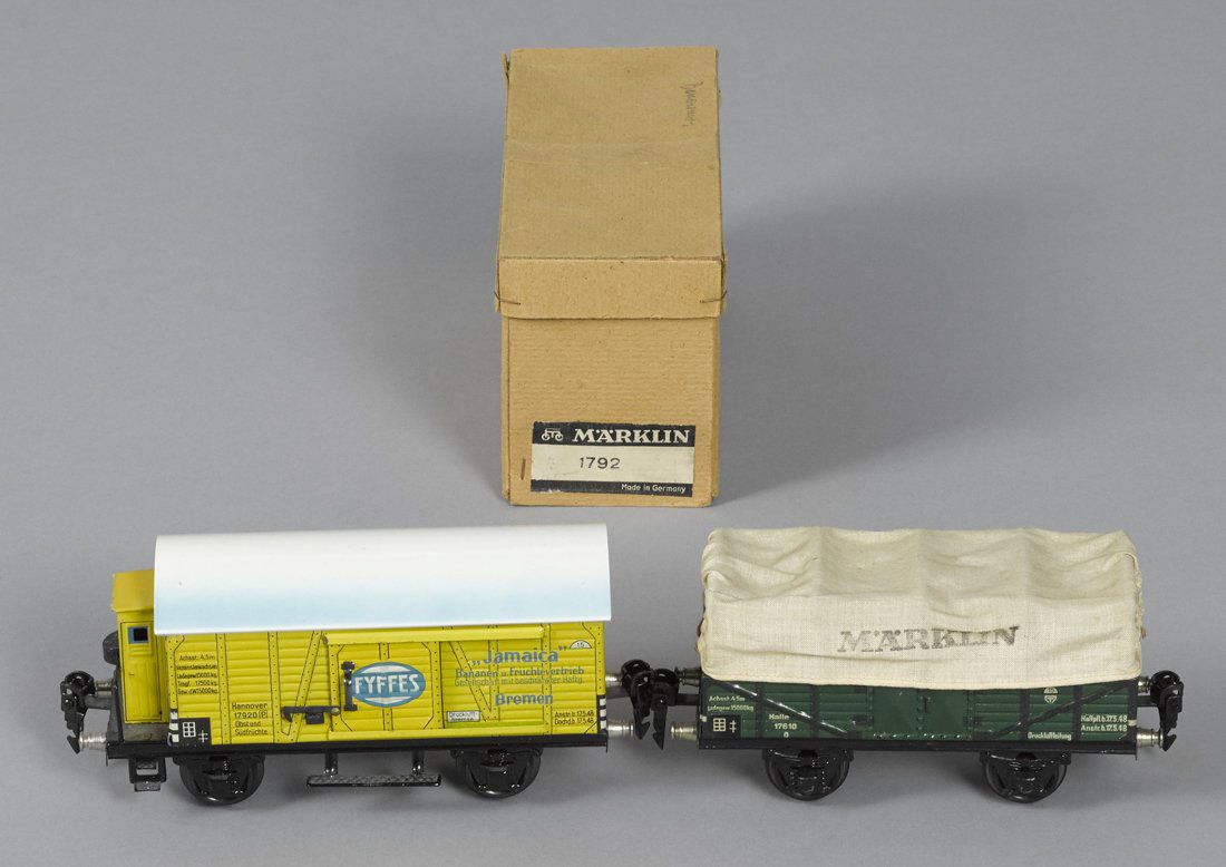 Two Marklin O Gauge freight train cars, to incl (1 of 1)