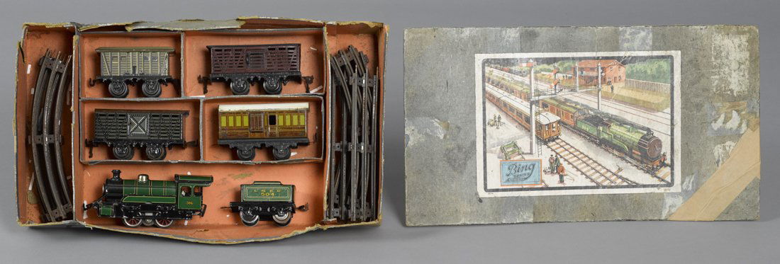 Bing O Gauge lithographed tin freight train set (1 of 1)