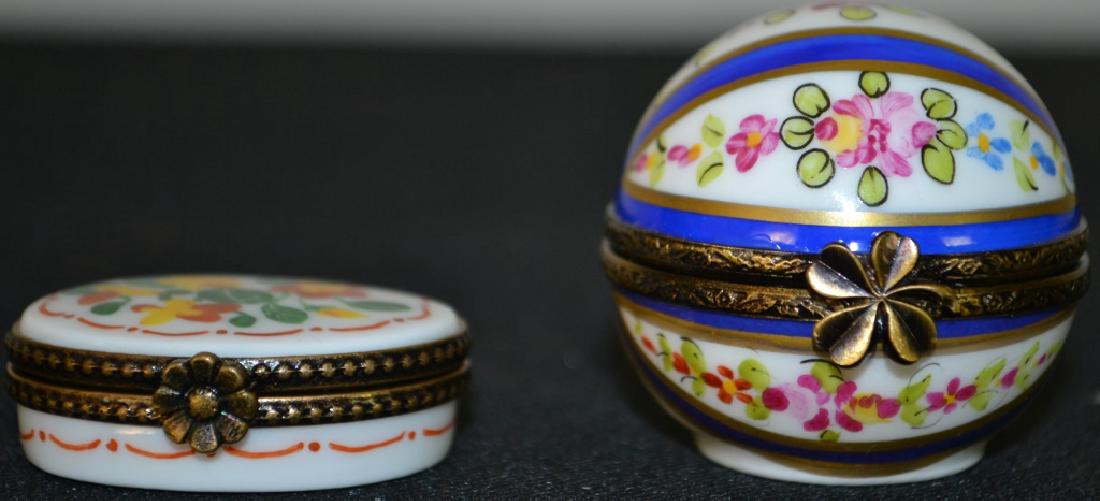 Two Limoges Enameled Boxes: Two Limoges Enameled Boxes, from the Hillesley Hood Collection.