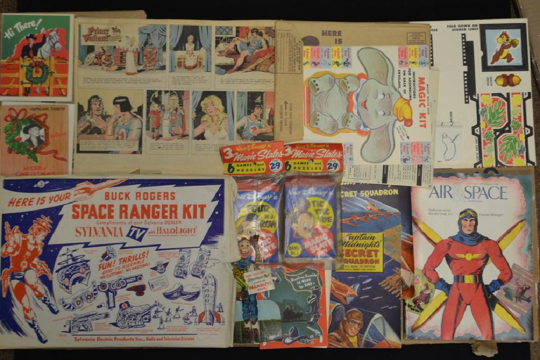 Large Collection of 1930's-1950's Epherema &: Large Collection of 1930's - 1950's Epherema and Premiums including: Buck Rogers (appears to be complete), Walt Disney puzzles and games,Captain Midnight