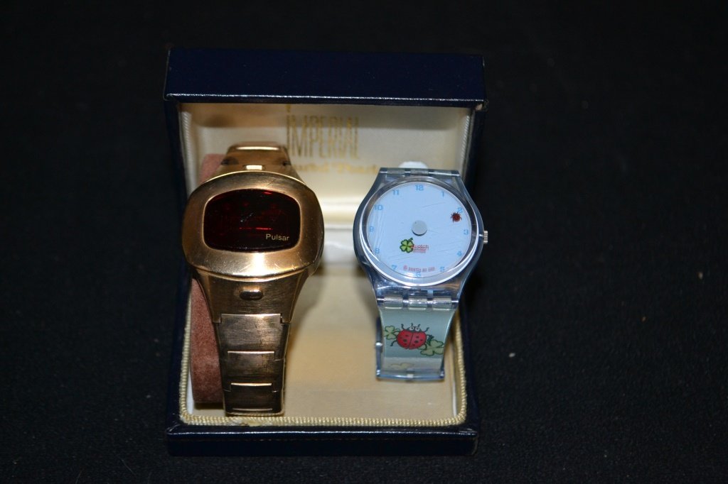 Gold Filled Pulsar Wrist Watch & Swatch Watch: Gold Filled Pulsar Wrist Watch & Swatch Watch