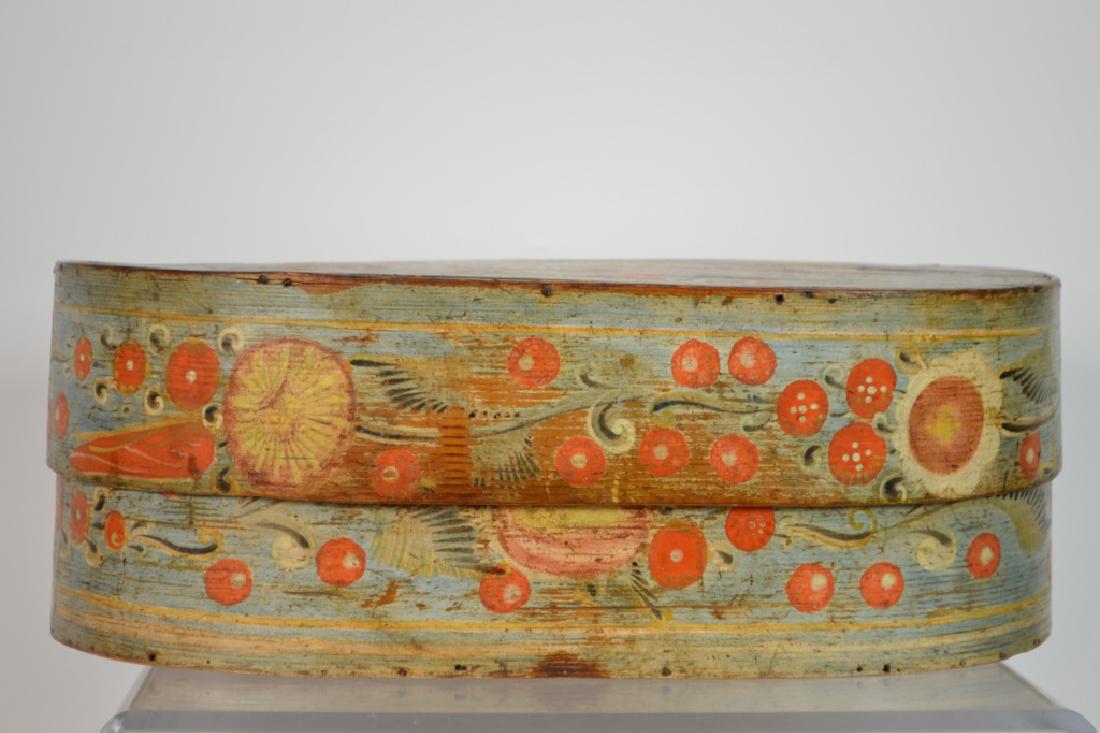 Antique Pine Hand Painted Bride Box c.1850 (1 of 4)