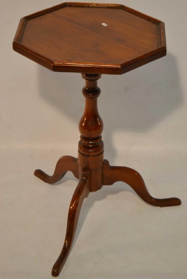 19th C New England Cherry Candle Stand (1 of 3)