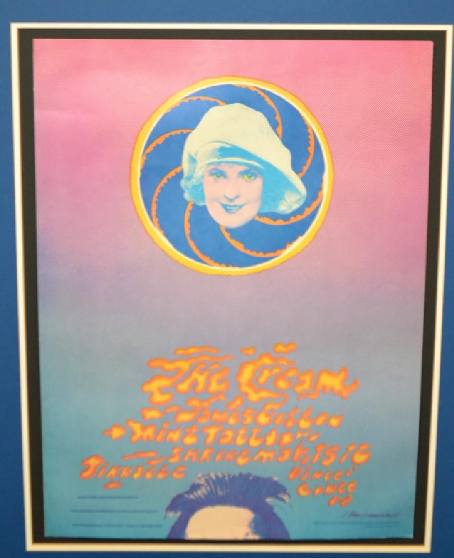 Cream Pinnacle Shrine John Van Hamersveld Poster: Original Cream Pinnacle Shrine John Van Hamersveld 1968 concert poster for Cream with The James Cotton Blues Band & Mint Tattoo at the Shrine Exposition Hall in LA, CA ; Art by John Van Hamersveld; Po