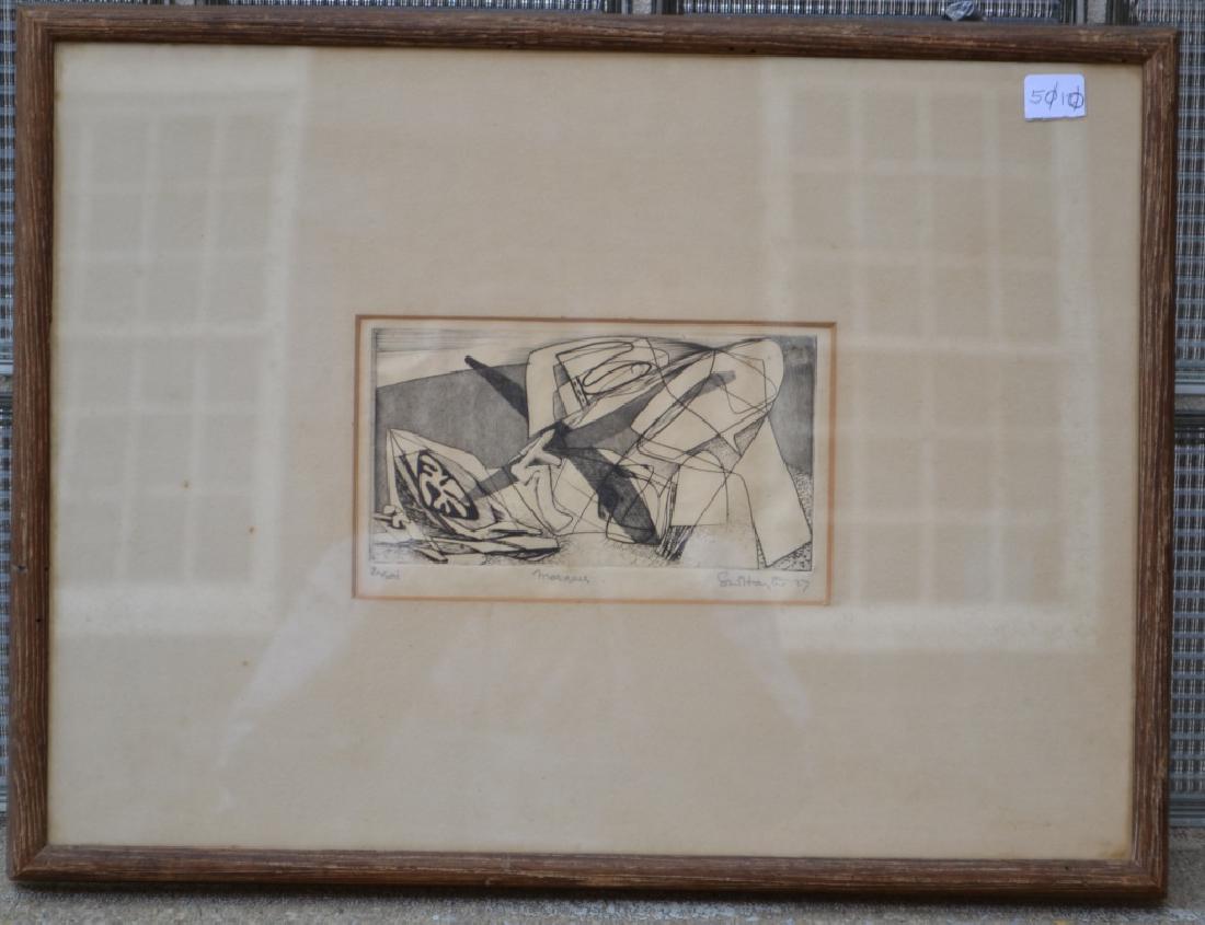 Hayter, Stanley William (1901-1988) Etching: Hayter, Stanley William, British (1901-1988) etching, dated 1937 and signed LR, measuring 8.25" x 5"