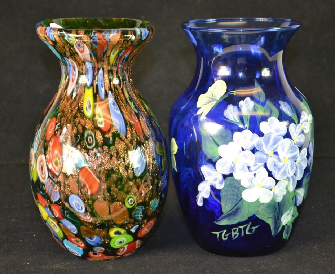 Two Vases, one Millifori Murano (1 of 4)