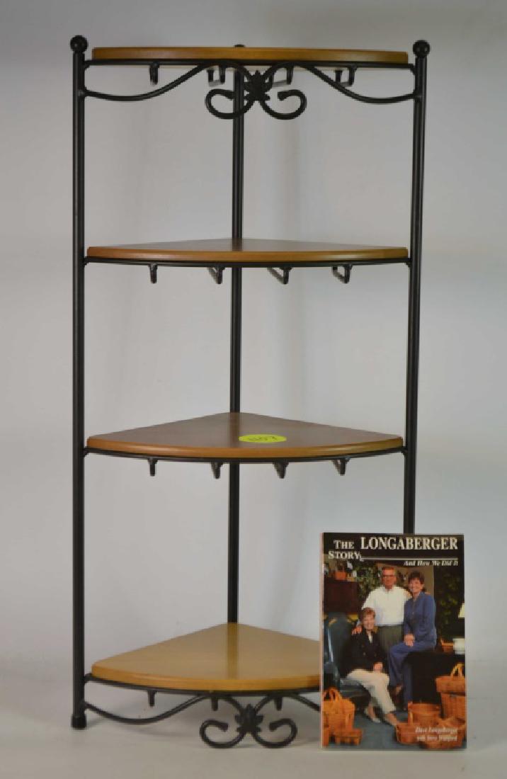 Longaberger Corner Shelf and Book