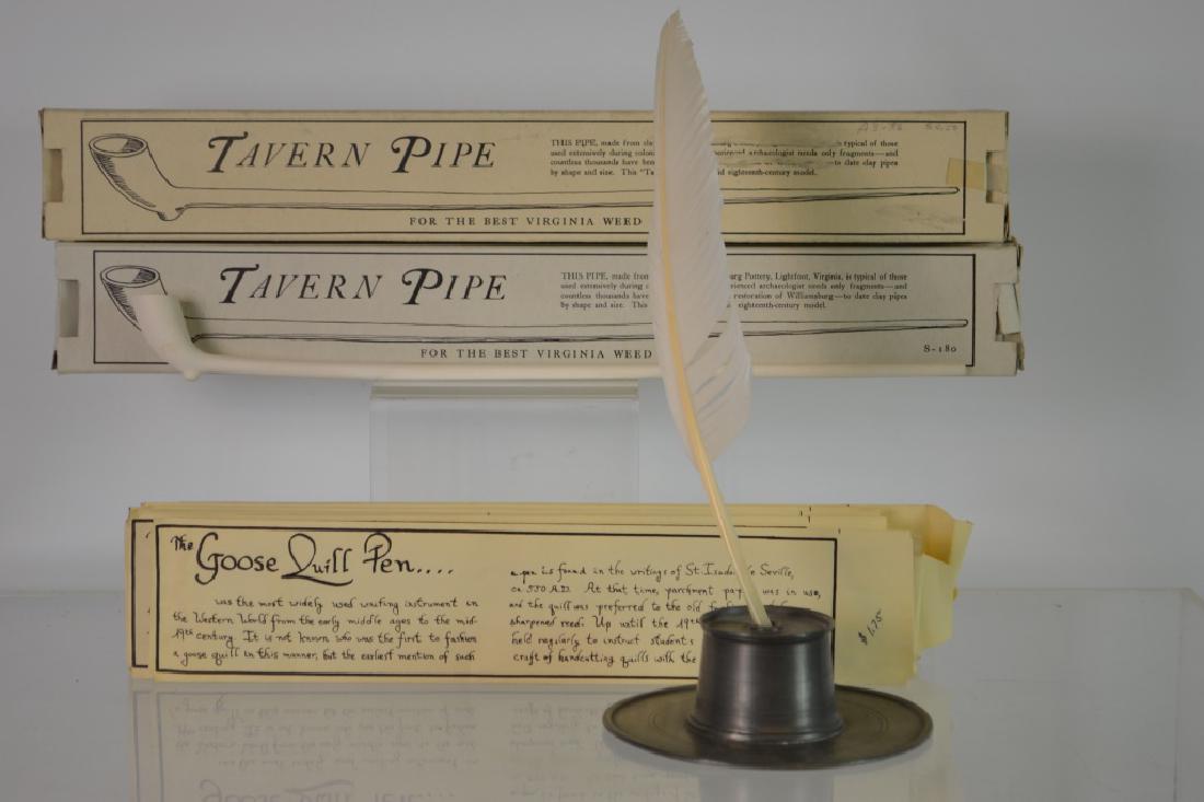 Collection of Tavern Pipes and Goose Quill Pens (1 of 3)