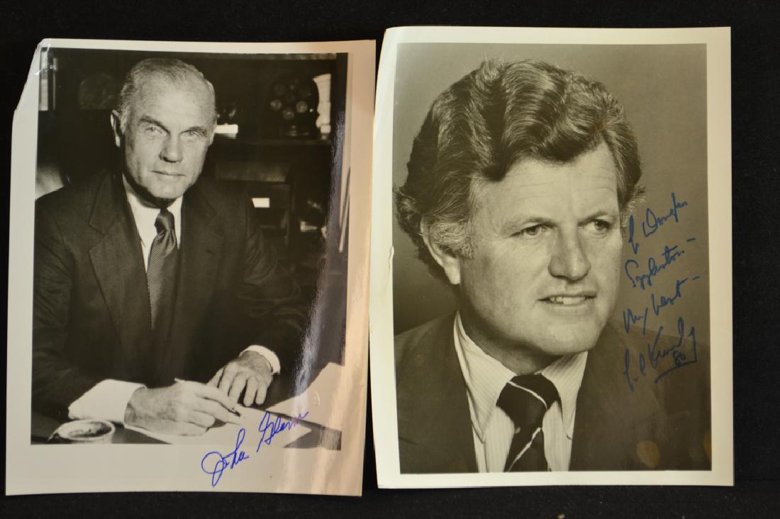 Two Autographed Photographs John Glenn and Ted Ken (1 of 3)