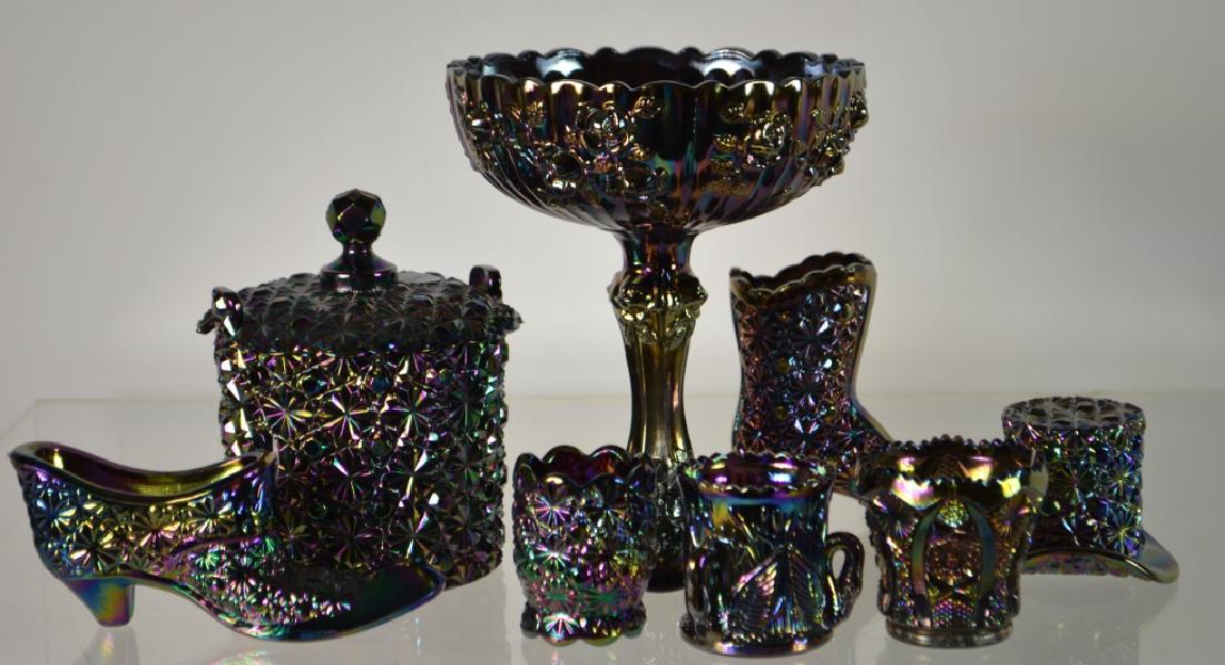 Eight Piece Carnival Glass Collection (1 of 2)