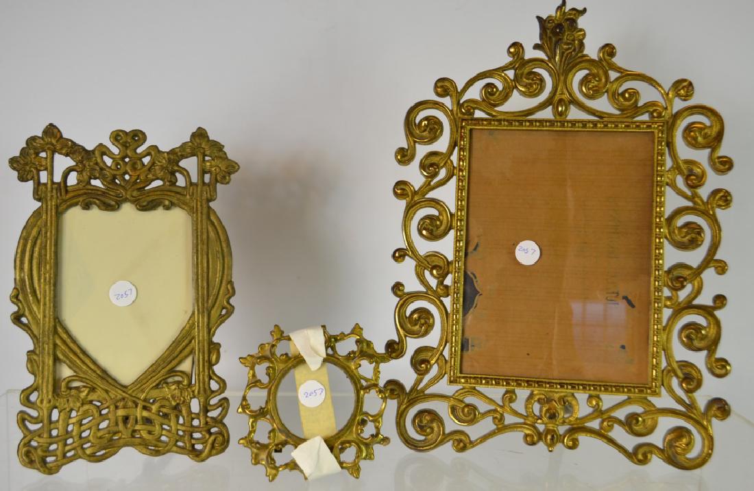 Three Early 20thC Decorative Brass Frames (1 of 1)