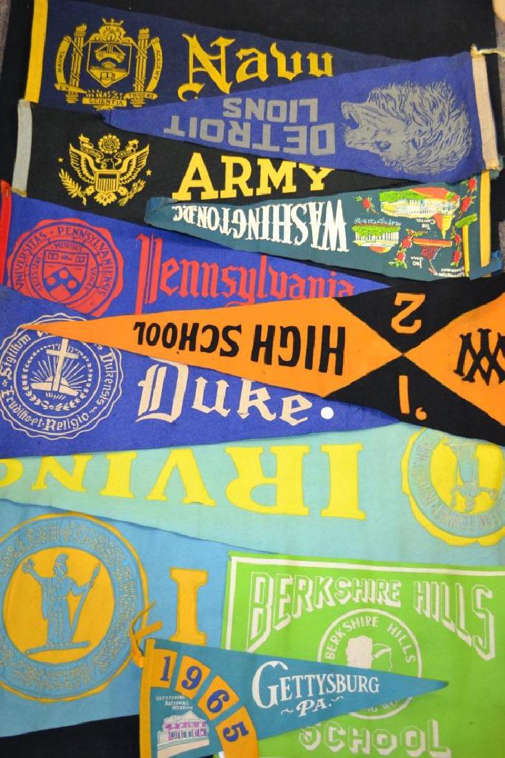 Collection of Early Felt College Sports Pennants (1 of 3)