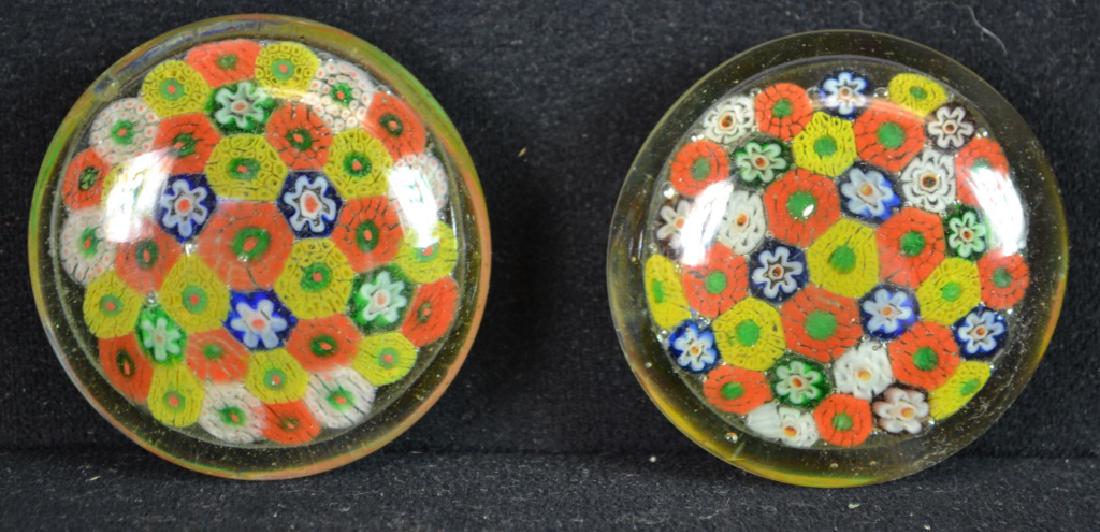 Two Close Millefiore Cane Paperweights (1 of 3)