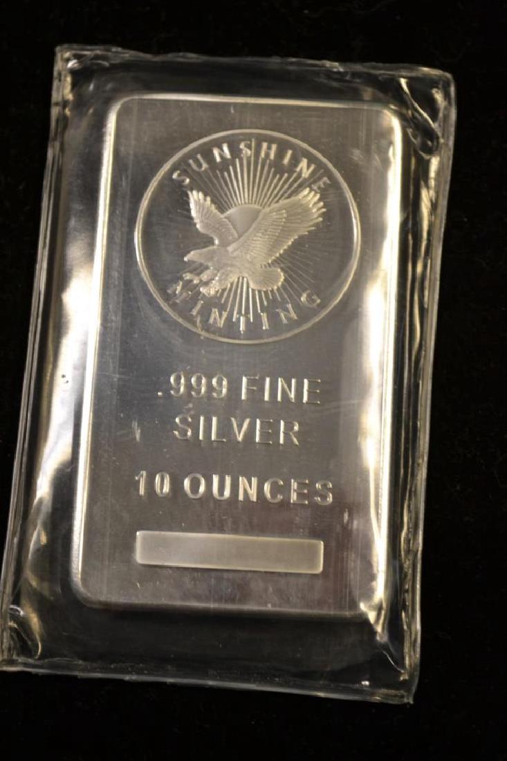 (1) Sunshine Minting 10 oz. .999 Sliver Bar (1 of 2)