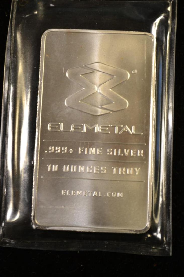 Elemental 10 oz. .999 Silver Bar (1 of 2)