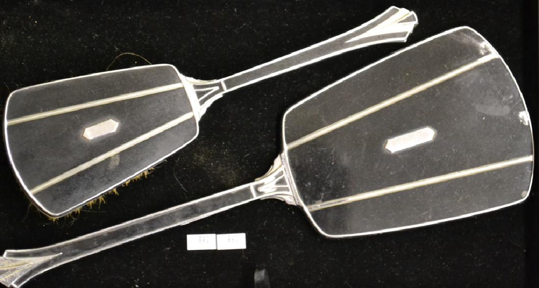 Art Deco Brush and Mirror Set (1 of 2)