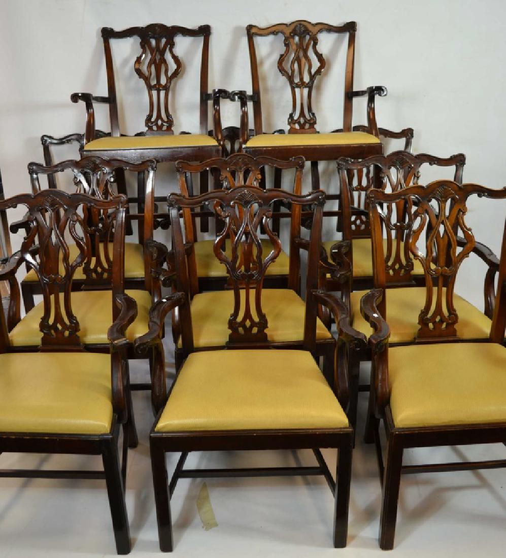 Set of 11 Wellington Hall Dining Chairs: Set of 11 Wellington Hall dining chairs along with 3 chairs in as found condition.